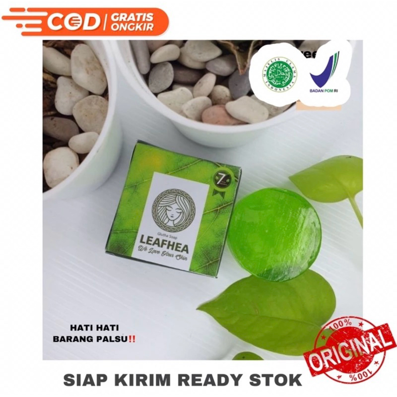 SABUN LEAFEA - SABUN GLUTA LEAFEA ORIGINAL SABUN ANTI JERAWAT SABUN MENCERAHKAN SABUN ALAMI LEAFEA G