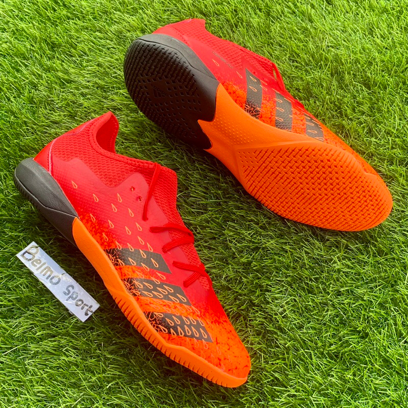 Sepatu Futsal Adidas Predator Freak .3 Low Red Black