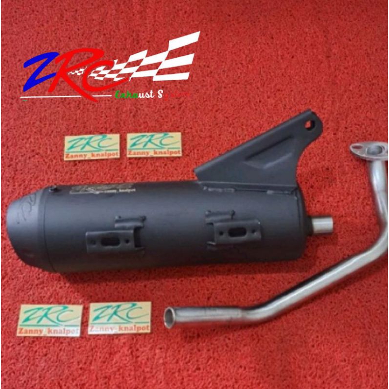 Knalpot zrc muffler hitam Beat fi, esp, karbu/Scoopy fi, esp karbu By zrc zannyknalpot