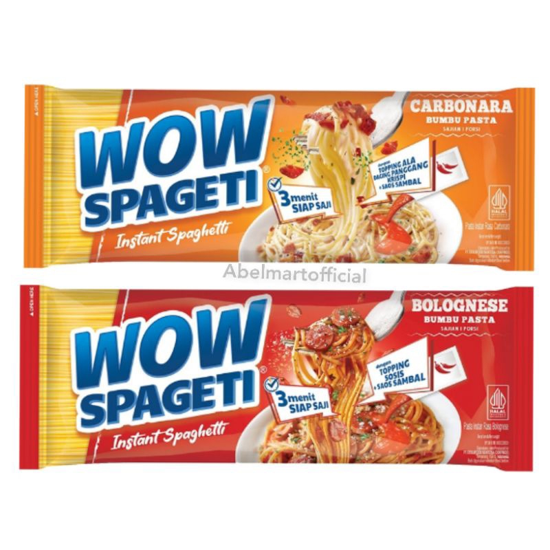 

(Ready!!) WOW SPAGETI / WOW SPAGETI INSTANT MAYORA / WOW SPAGETI INSTANT CARBONARA / WOW SPAGETI INSTANT BOLOGNESE /INSTANT SPAGHETTI BY MAYORA / WOW SPAGERI MAYORA