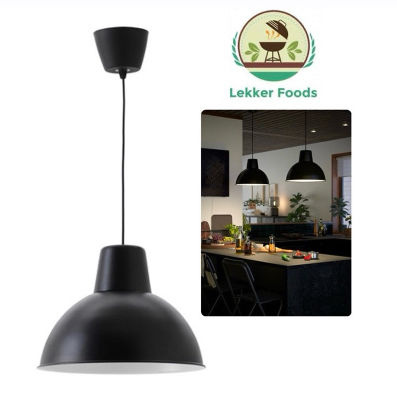 Lampu Gantung Hitam Skurup 38 cm