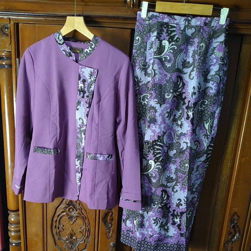 blazer set/ blazer batik wanita