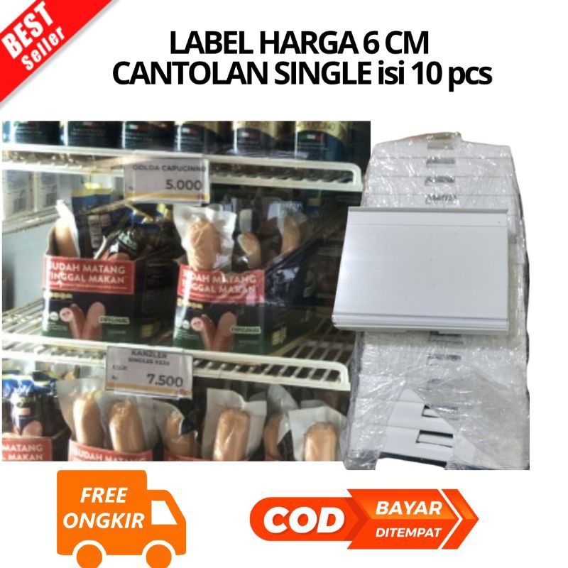 

[JK] BAYAR DI TEMPAT 10 PCS LABEL HARGA 6 CM CANTOLAN SINGLERAM DOUBLE HOOK PRICE TAG HOLDER