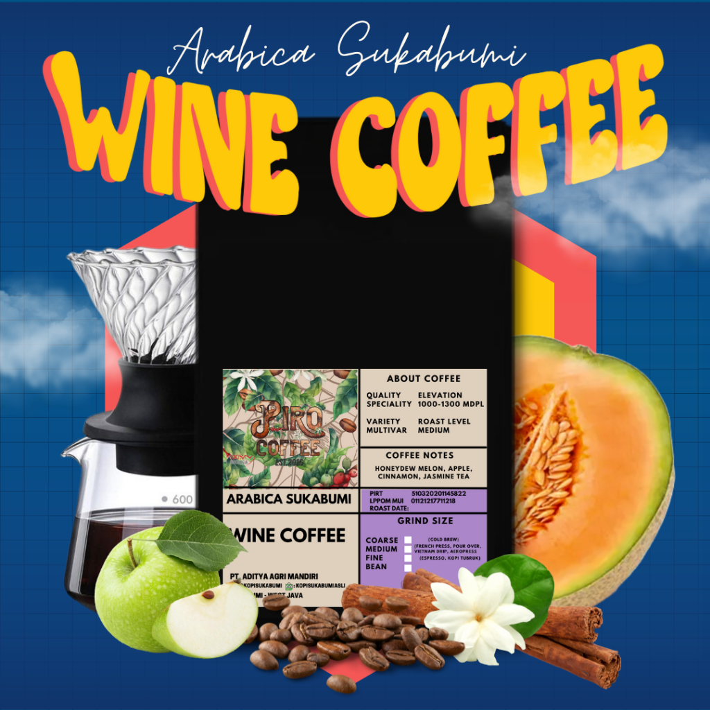 

Kopi Arabica WINE COFFEE Sukabumi (500 gr) - Medium - Experimental Coffee