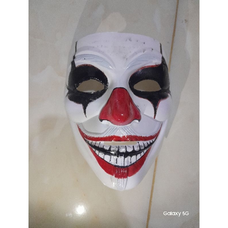 topeng joker seram/topeng joker lukis/topeng badut seram