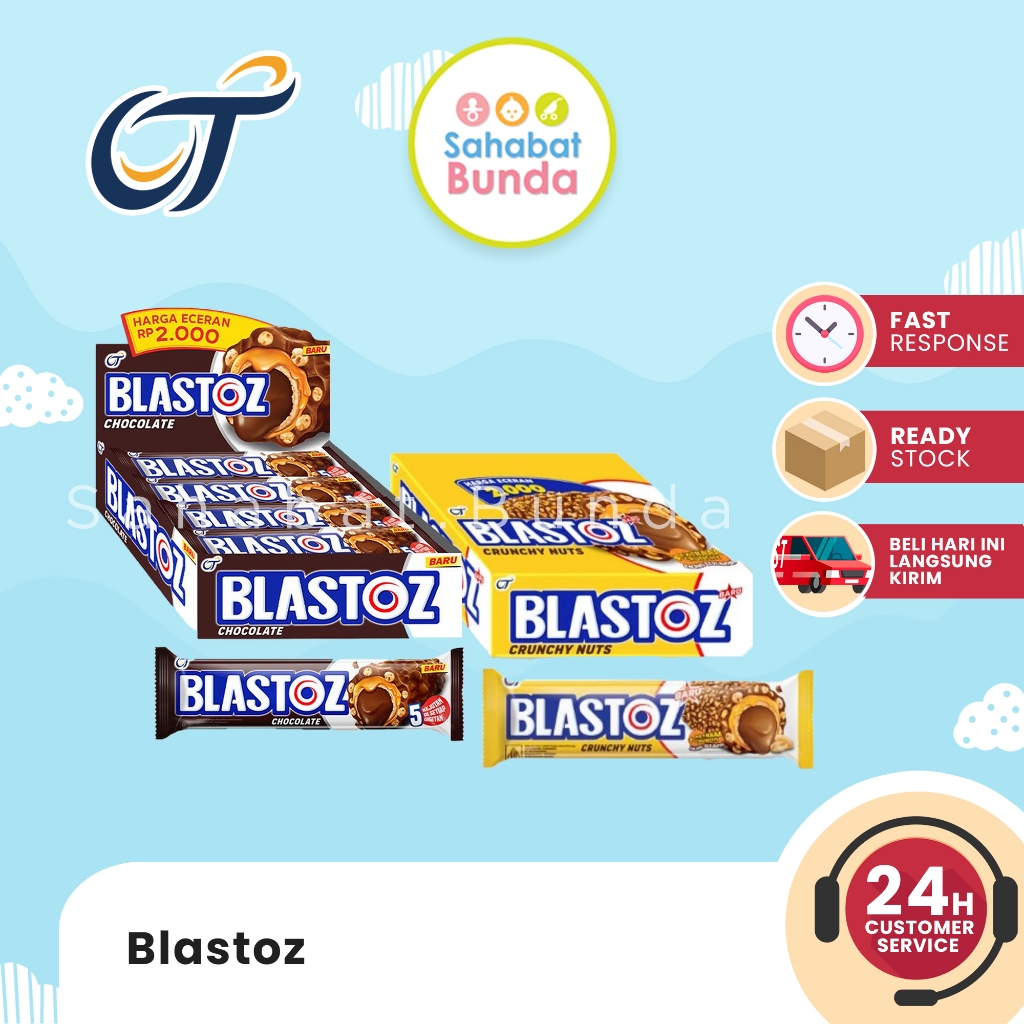 

BLASTOZ Chocolate Crunchy Nuts 24gr Isi 3 Pcs