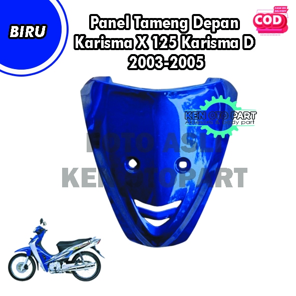 Cover Dasi Panel Tameng Depan Karisma X 125 Karisma D Biru