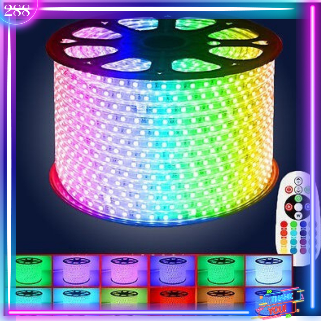 Lampu LED Strip Light RGB 100 Meter SMD 5050 AC 220V