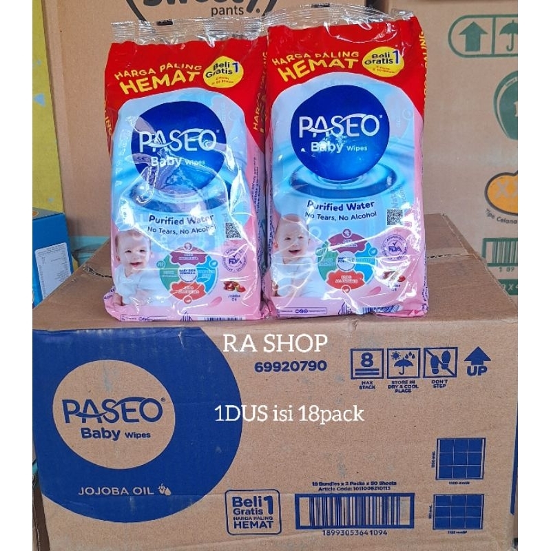 tisu paseo wipes 1DUS isi 18pack
