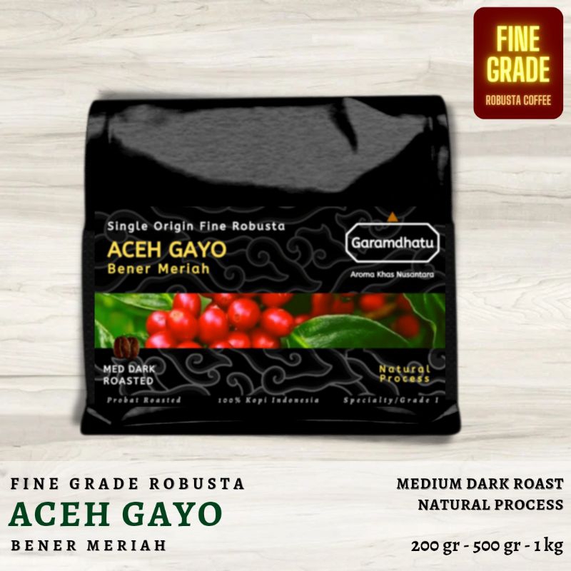 

500 Gram Kopi Robusta Aceh Gayo Premium