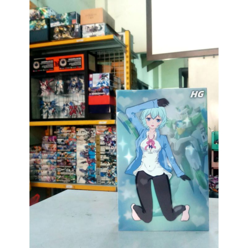 Gunpla Kit HG 1/144 Seiko Galaxy Fighter OO Shia Qan(T) Biru