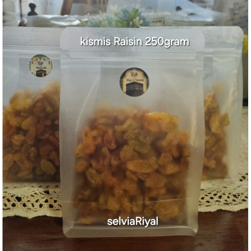 

Kismis Raisin 250 Gram | Kismis Asam Manis Kemasan Pouch 250gram | Kismis Besar Oleh oleh Haji Umroh