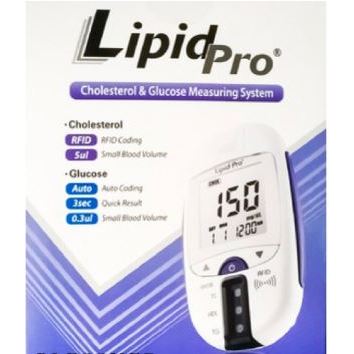 LipidPro Alat Tes Kolestrol Total - Alat Tes Lipid Pro Kolesterol Trigliserida HDL LDL Glucose Meter