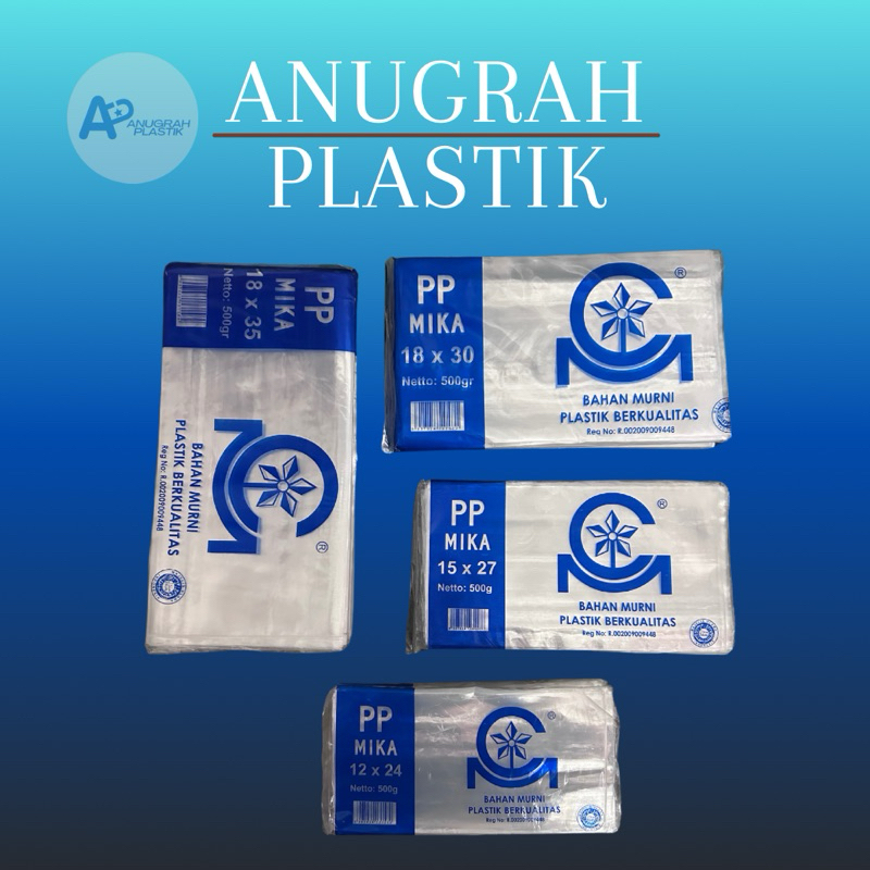 Plastik PP Bening Ketebalan 010 - plastik pp mika/kaca bening tebal - Merk CM / JET isi 1000 Gram