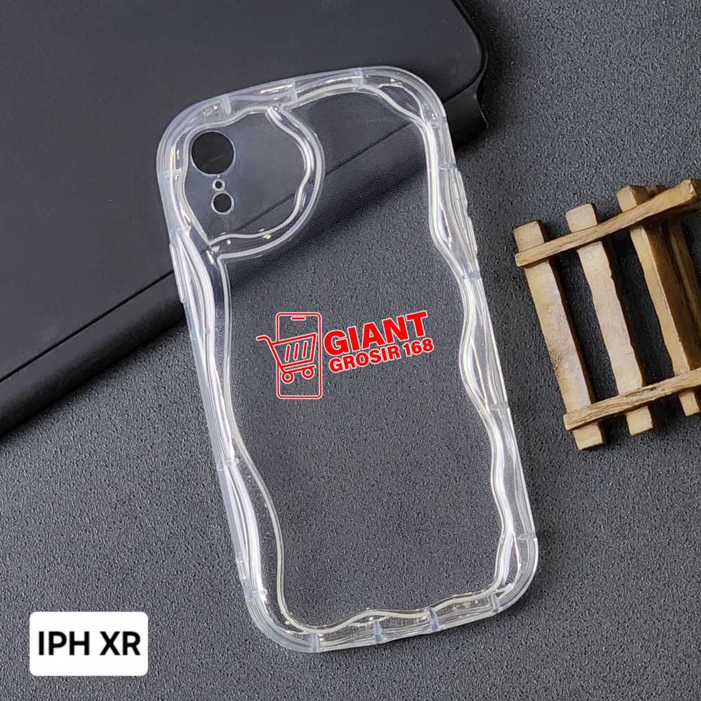 Case 3D Wave Edge Case Clear iPhone XR