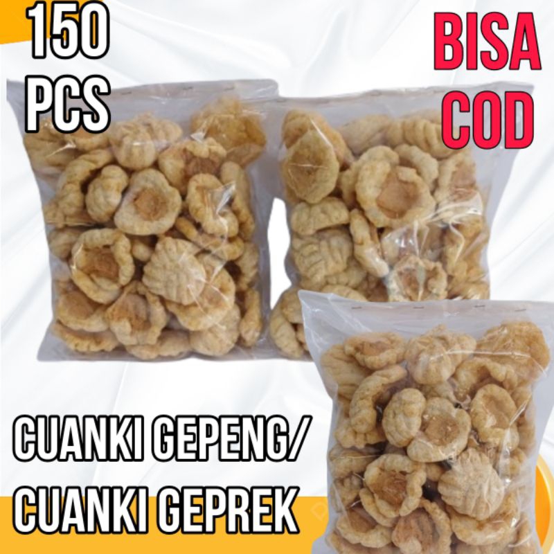 

CUANKI GEPENG ISI 150 PCS / CUANKI TAHU GEPREK ISI 150 PCS