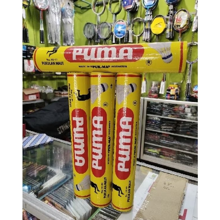 KOK BADMINTON PUMA KUNING ORIGINAL/shuttlecock puma kuning