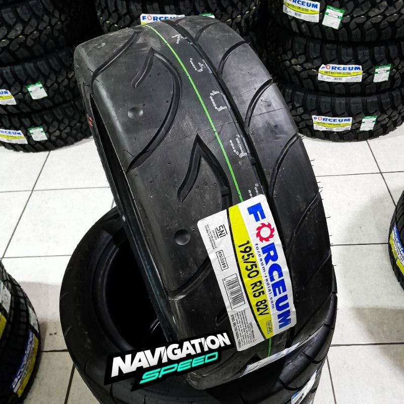 Ban Tubles Ban Semi Slick R15 195/50 Merek FORCEUM EXP SPORT 195/50 R15