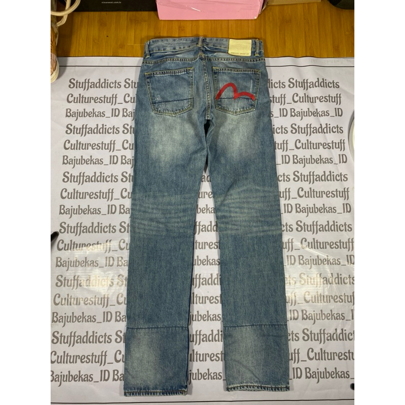 celana panjang jeans evisu denim original