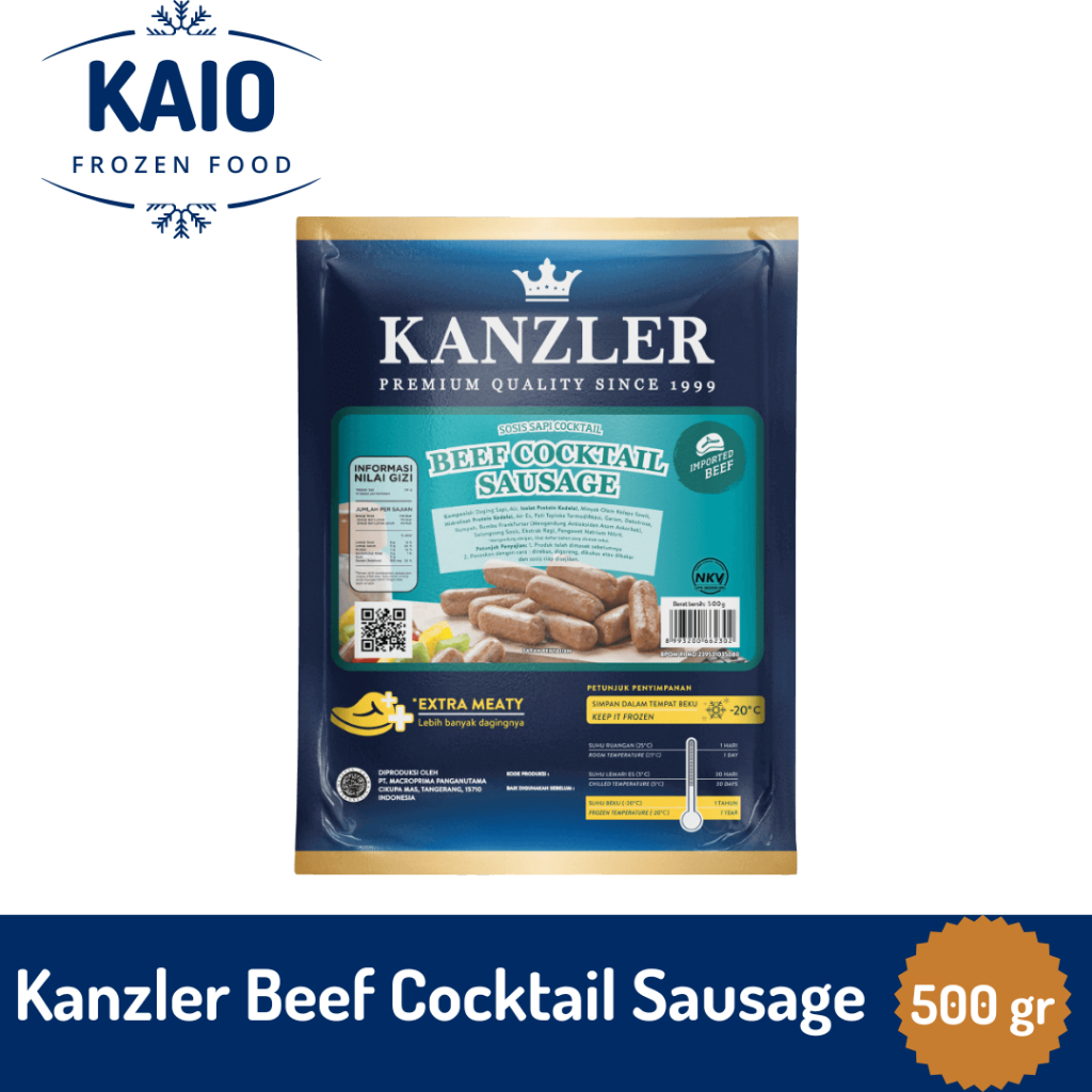 

Kanzler Beef Cocktail Sausage 500 gr