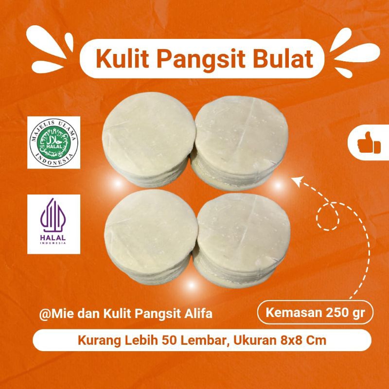 

MURAH! Kulit Pangsit Bulat 250 gr Tipis, Anti Lengket, Lezat, Tanpa Pengawet dan Bersertifikat MUI, Kulit Pangsit Bulat, Kulit Pangsit Warna, Kulit Pangsit Murah, Kulit Pangsit Tipis, Kulit Pangsit Anti Lengket