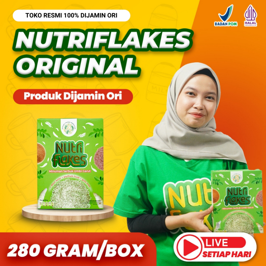 

NUTRIFLAKES 100% ORIGINAL | Sereal Asam Lambung Ori Official Store Asli Ampuh Atasi Maag Gerd Asam Lambung NUTRIFLAKES