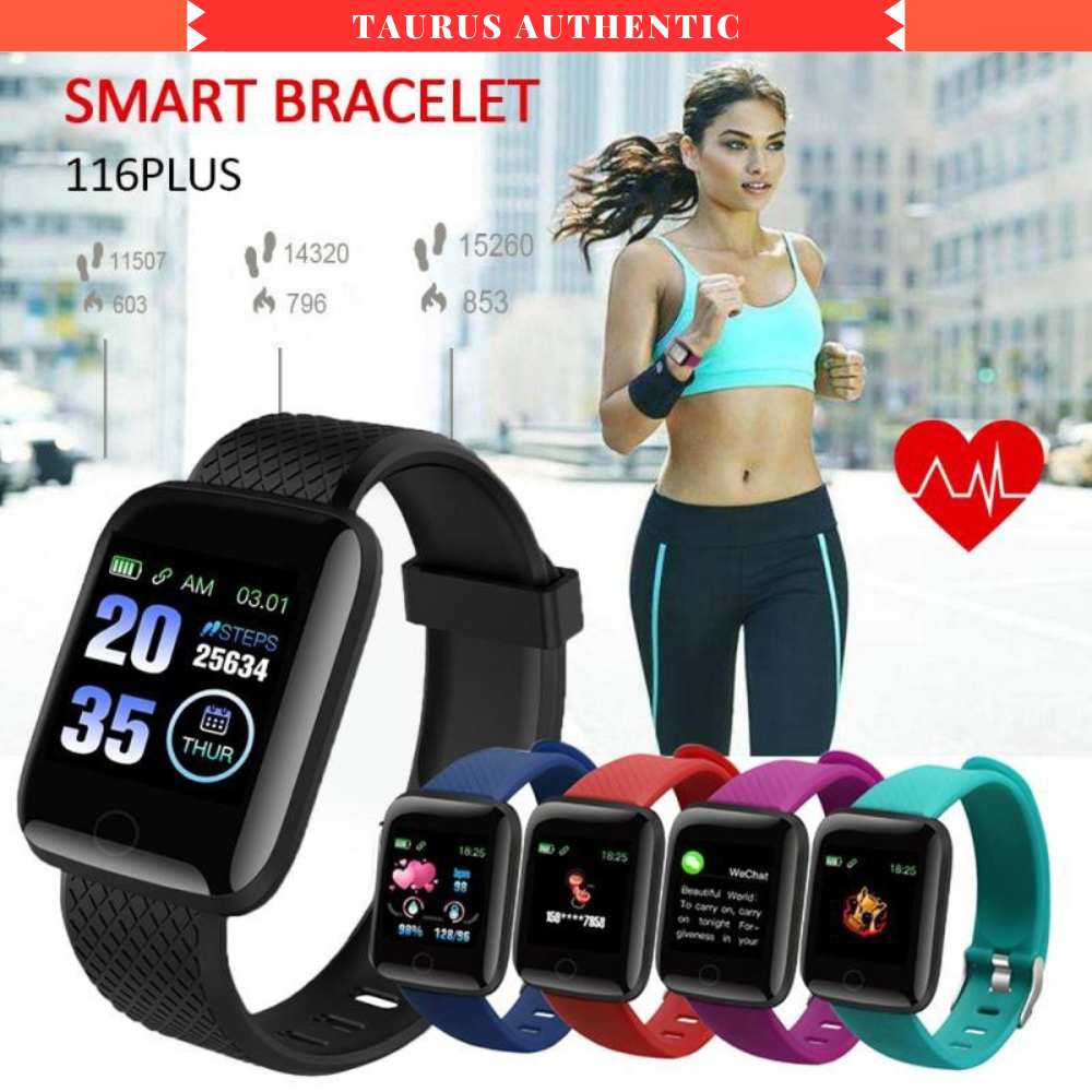 Smartwatch 116 Plus Jam Tangan Sport Jam Tangan Pintar Jam Sport Smart Bracelet