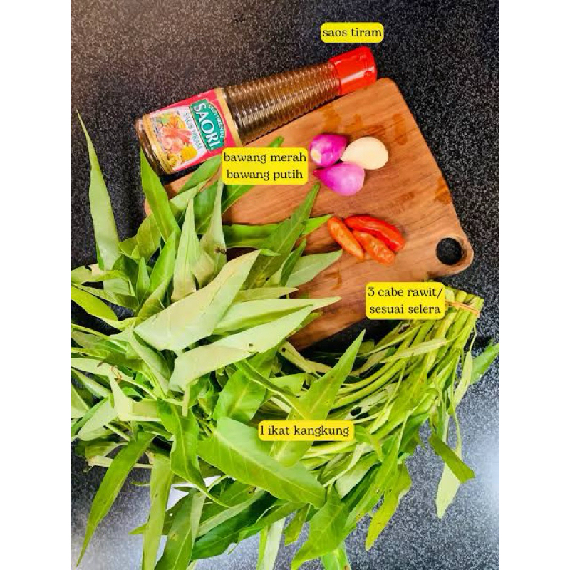 

Tumis Kangkung dengan Saos Tiram
