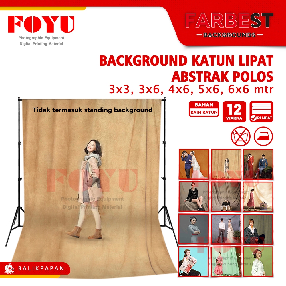 Background Foto Photo Studio Wedding Cinematic Wisuda Graduation Katun Lipat Abstrak Polos Farbest U