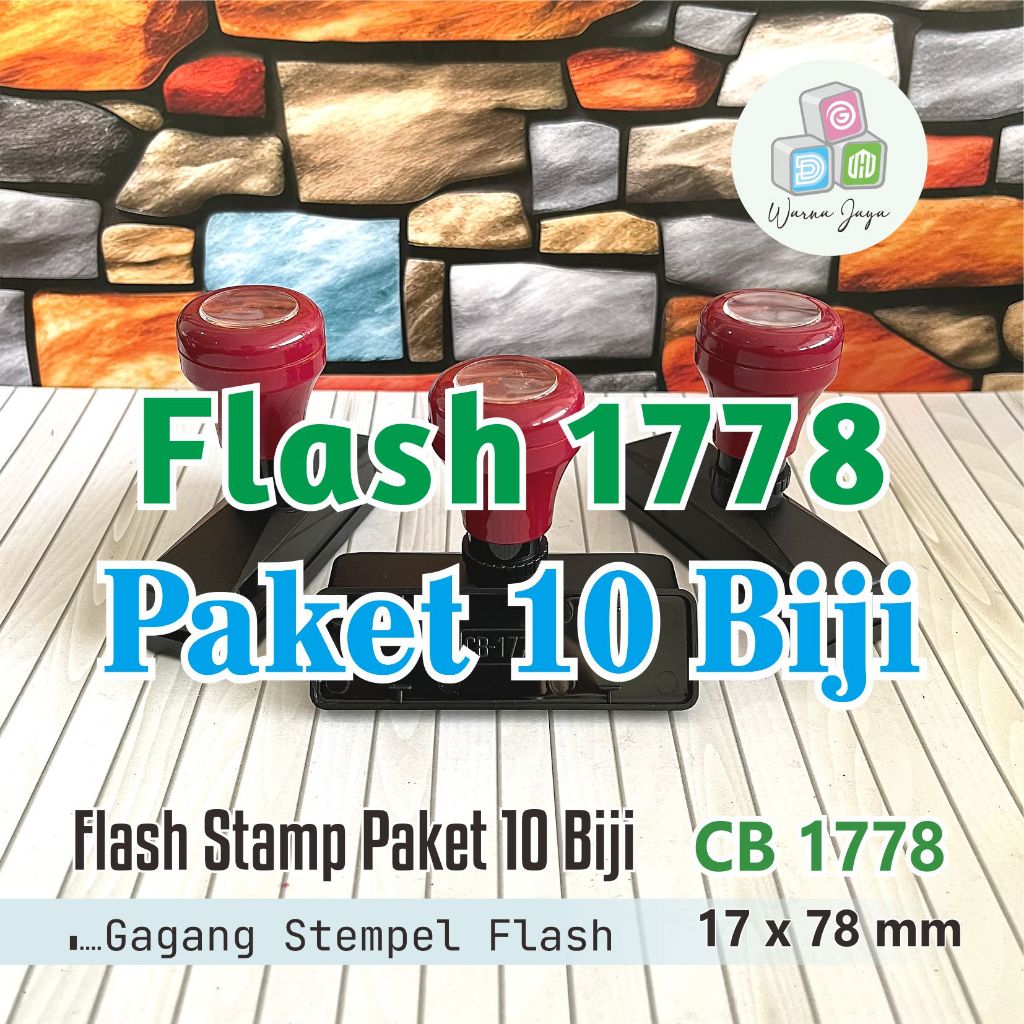 

Gagang Stempel Flash 1778 mm / Paket 10 Biji / STEMPEL FLASH HANYA GAGANG SAJA