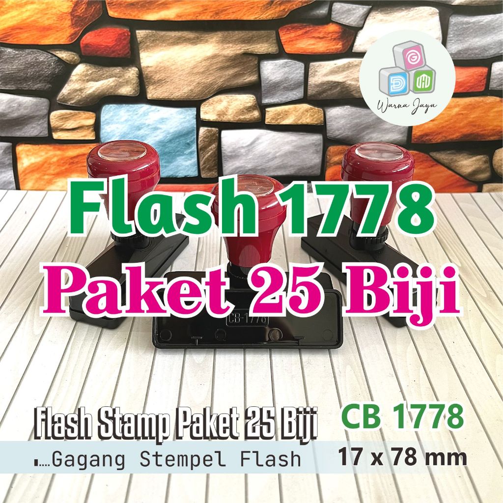 

Gagang Stempel Flash 1778 mm / Paket 25 Biji / STEMPEL FLASH HANYA GAGANG SAJA