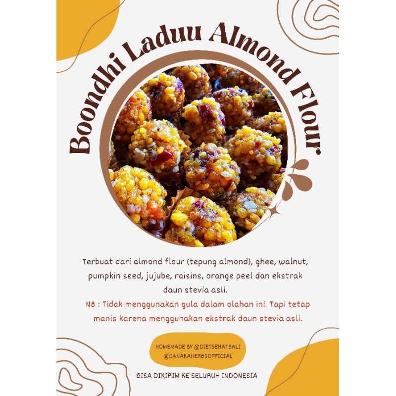

Healthy Boondhi Laduu Almond Flour by @dietsehatbali