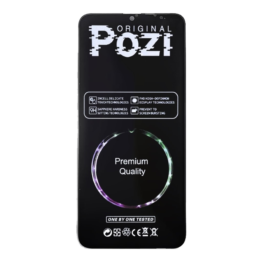 Layar LCD TS Touchscreen POZI Fullset OPPO F9 - F9 PRO REALME 2 PRO - Black