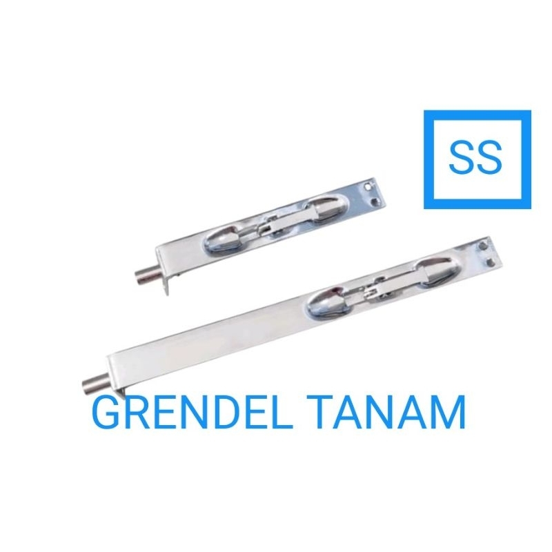 SS Grendel tanam pintu kayu 2 daun