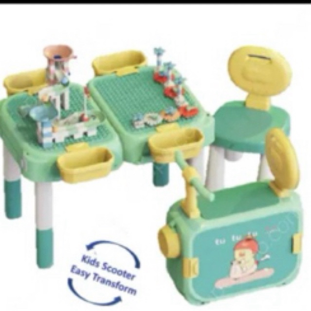 Bricks Kingdom Set Blocks Table Dengan Strong Box