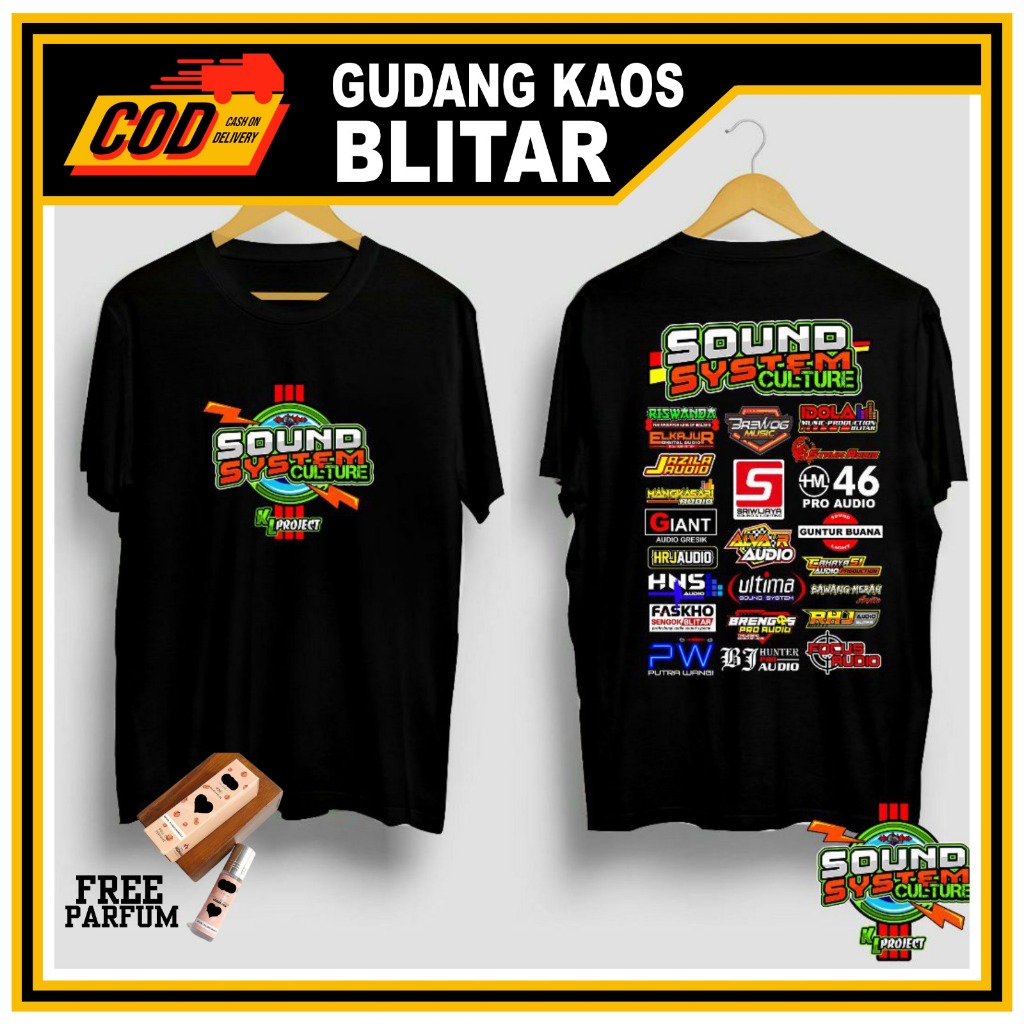 Baju Polos Lengan Pendek Big Size gratis parfum wangi Kaos SOUND SYSTEM Kaos Soundman Fashion Terbar