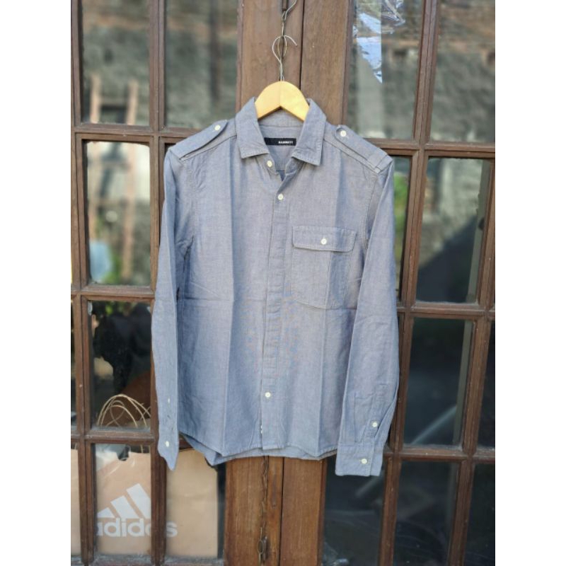 Katharine Hamnett London Unisex Kemeja Longseeve