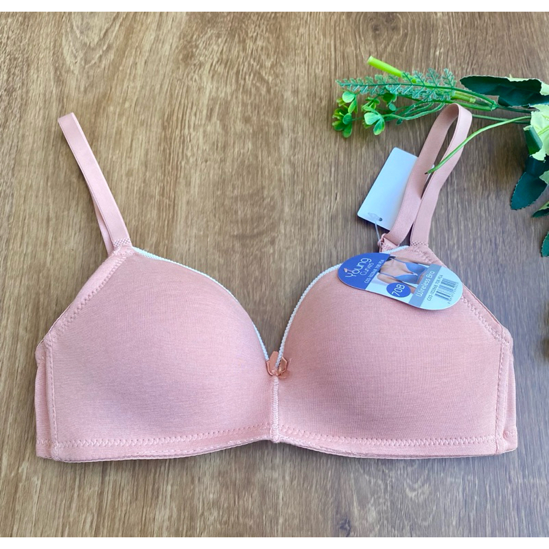 YOUNG CURVES BRA TANPA KAWAT BUSA TIPIS SIZE 32B 34B 34C 36B 36C