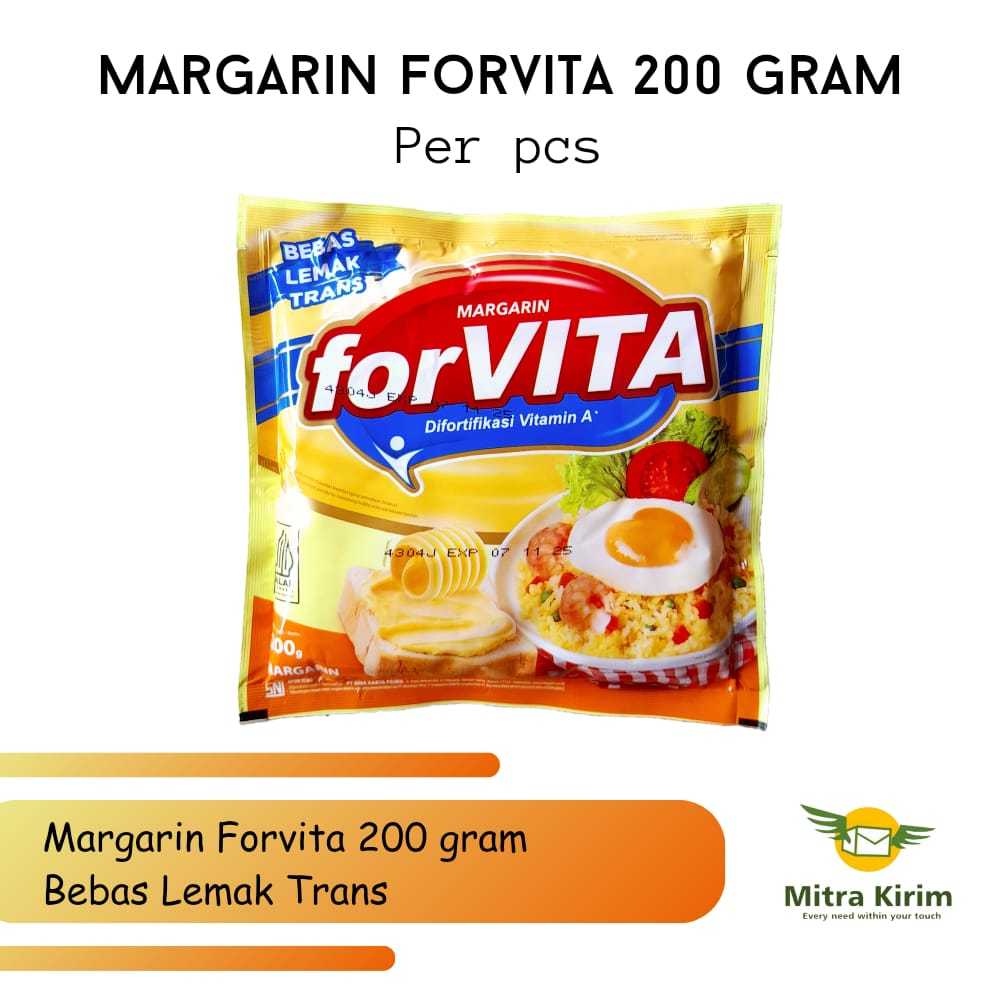 

Margarin Forvita 200g Bebas Lemak Trans