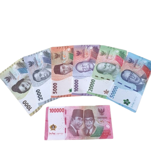 100 Lembar Uang Mainan Edisi Terbaru Uang Mainan Mirip Asli Properti Mahar Nikah Bucket Craft