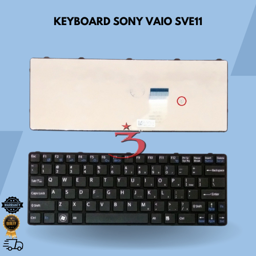 Keyboard Sony Vaio SVE11 Series Black