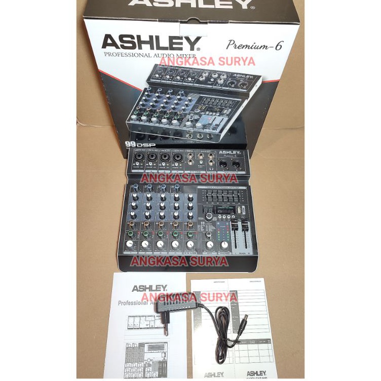 KODE F8C7 Mixer Audio ASHLEY PREMIUM 6  PREMIUM6 6 Channel Equalizer Original Reverb 24 Bit 99 Dsp