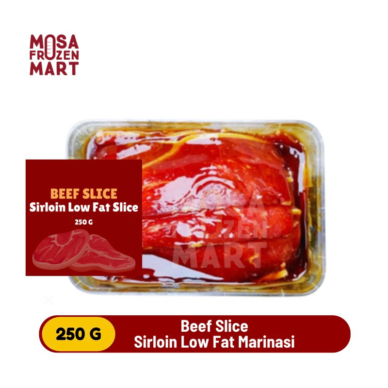 

Beef Slice Sirloin Low Fat Marinasi 250 G | Daging Grill