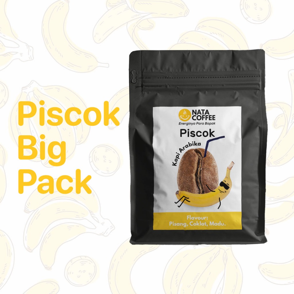 

Kopi Piscok Nata Coffee Big Pack - Arabika Halu Jawa Barat Biji & Bubuk