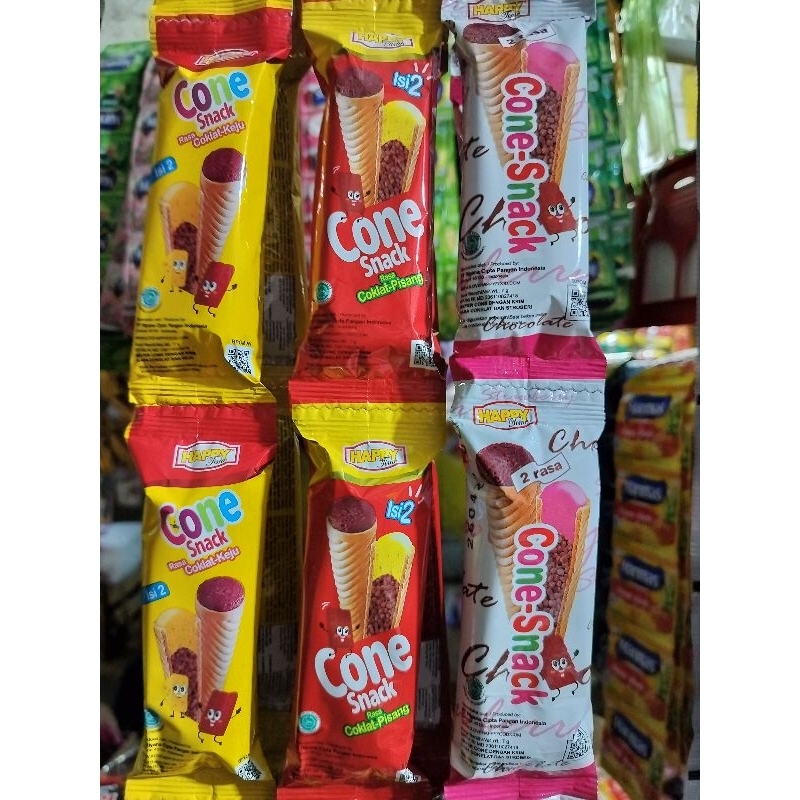 

Cone Snack 3 Rasa isi 2 ( 1 Renceng isi 10 Pcs )