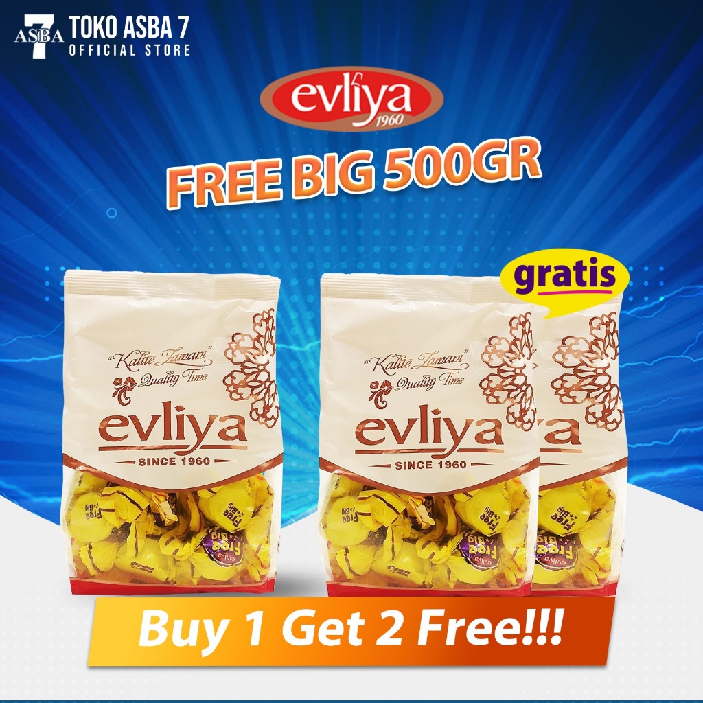 

BUY 1 GET 2 FREE EVLIYA FREE BIG 500G