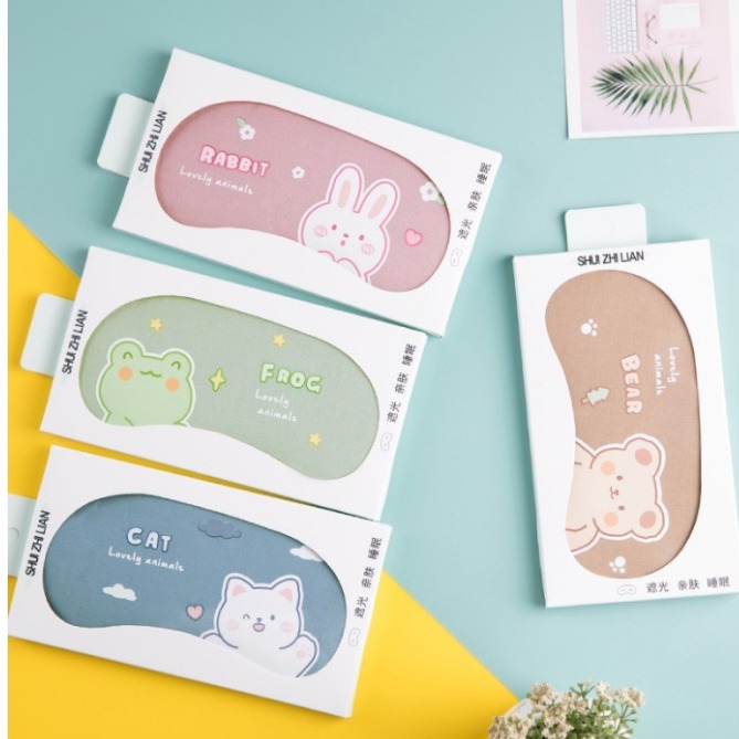Sleep Mask Masker Penutup Mata Tidur Anak / Dewasa Gel Lucu