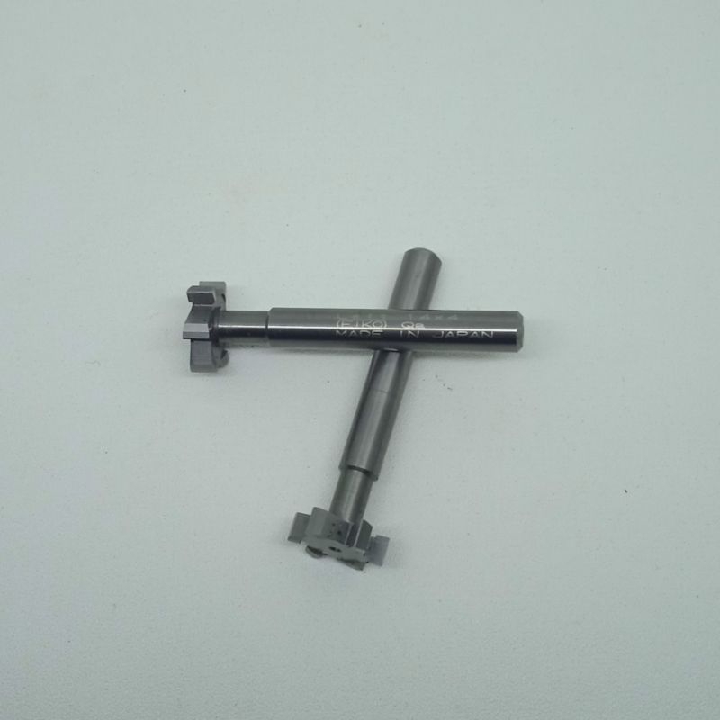T slote carbide D14X4, T Slote cutter Carbide D14mm tebal 4mm putaran kiri. T slot carbide 14mm