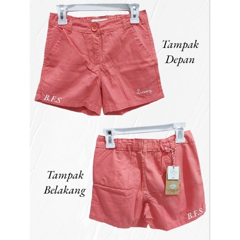 Celana Pendek Lee Cooper Girl Kids Peach Bordir Brand Mall ORIGINAL 100%