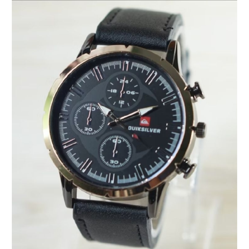 Jam Tangan Pria kulit Model Kombinasi Keren dan elegan